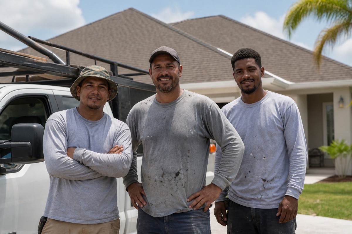 The R J Owens Roofing Contrs Inc crew